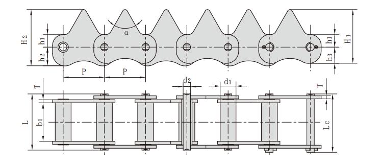 3330-66401_<font color='red'><font color='red'>水稻</font><font color='red'>收割機(jī)</font>鏈</font>